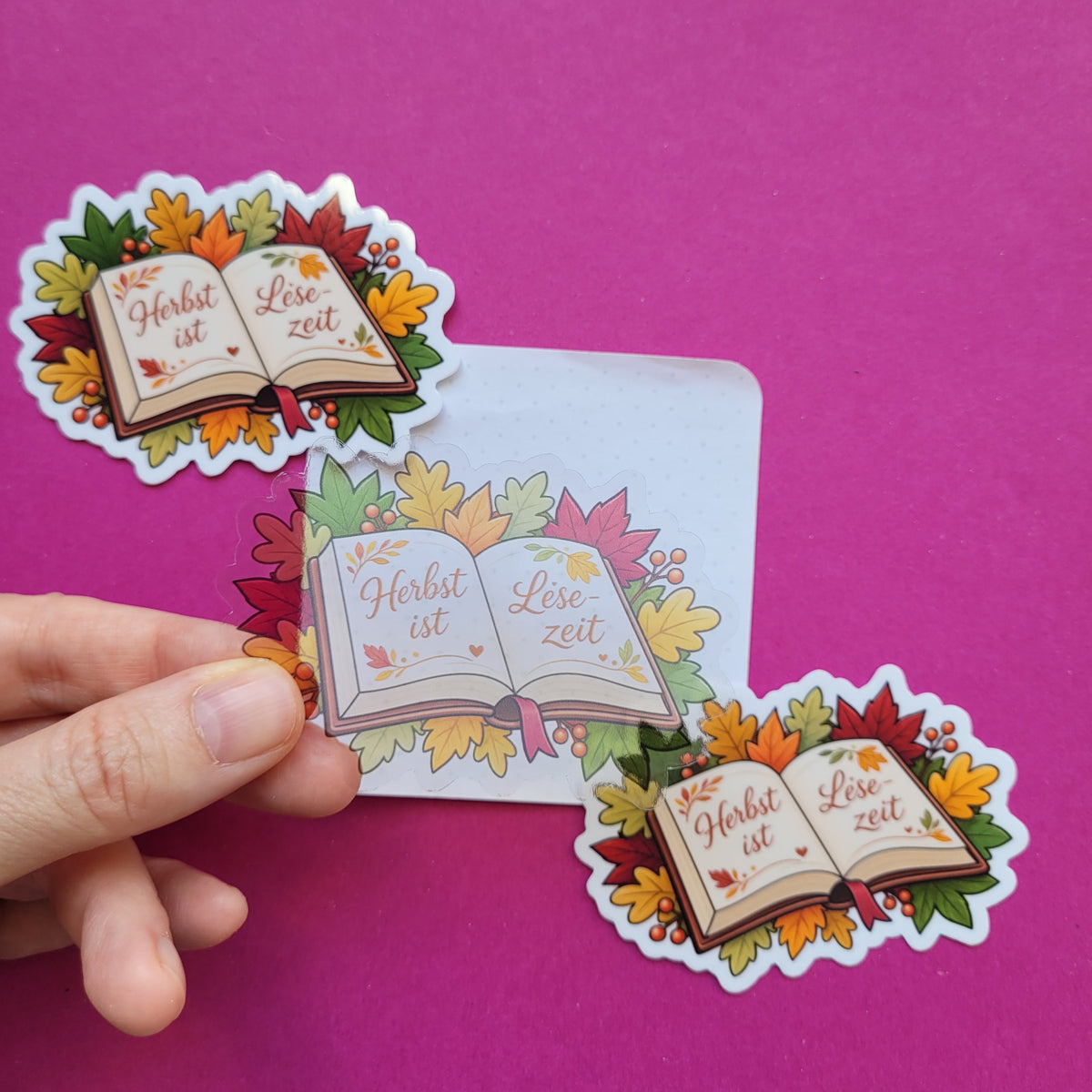 Sticker „Herbst ist Lesezeit"