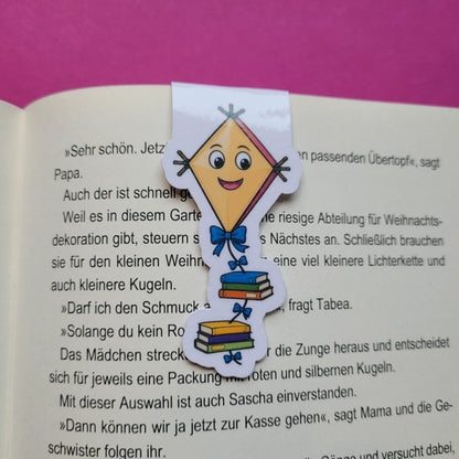 Magnet-Lesezeichen „Bücherdrachen“ 🐉📚🎏
