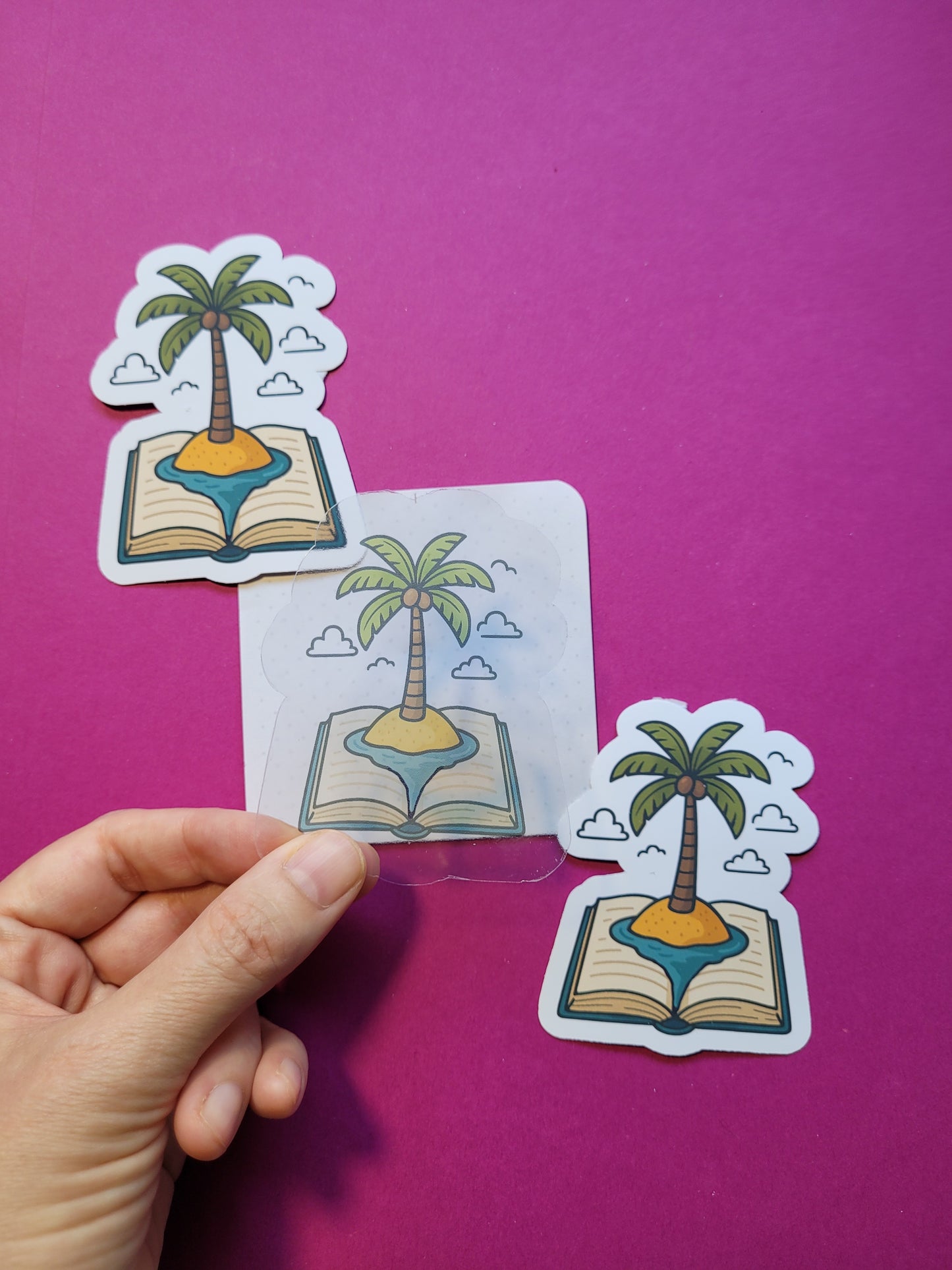 Sticker „Leseinsel“ - Dein Bücherurlaub zum Aufkleben 🏝️📚☀️✨