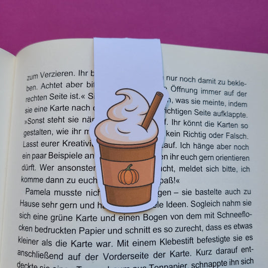 Magnet-Lesezeichen Pumpkin Spice Latte matt