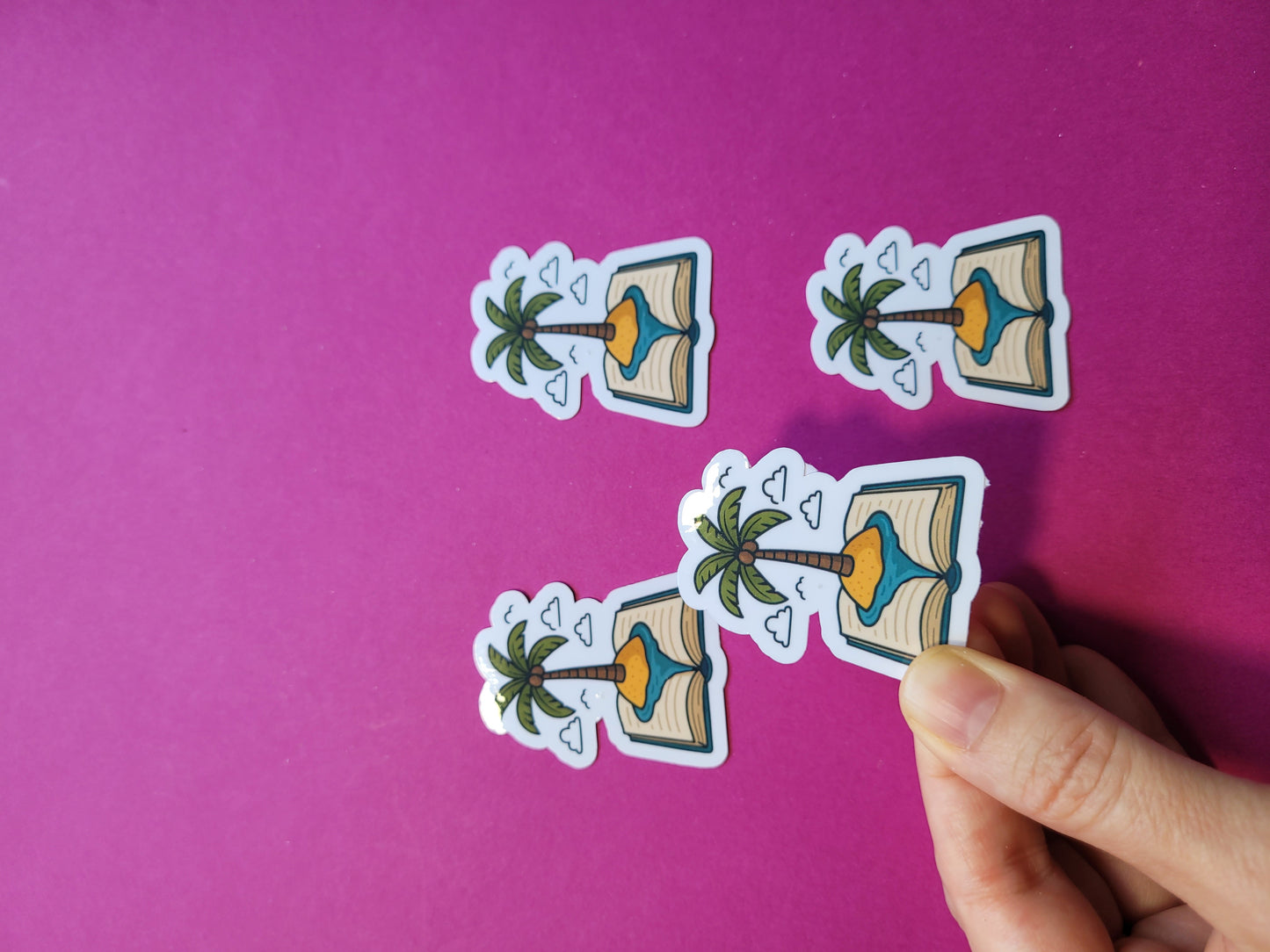 Sticker „Leseinsel“ - Dein Bücherurlaub zum Aufkleben 🏝️📚☀️✨