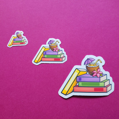 Sticker „Sommerbücher“ - Urlaubsfeeling für deine Lieblingsgegenstände 📚🥥☀️✨