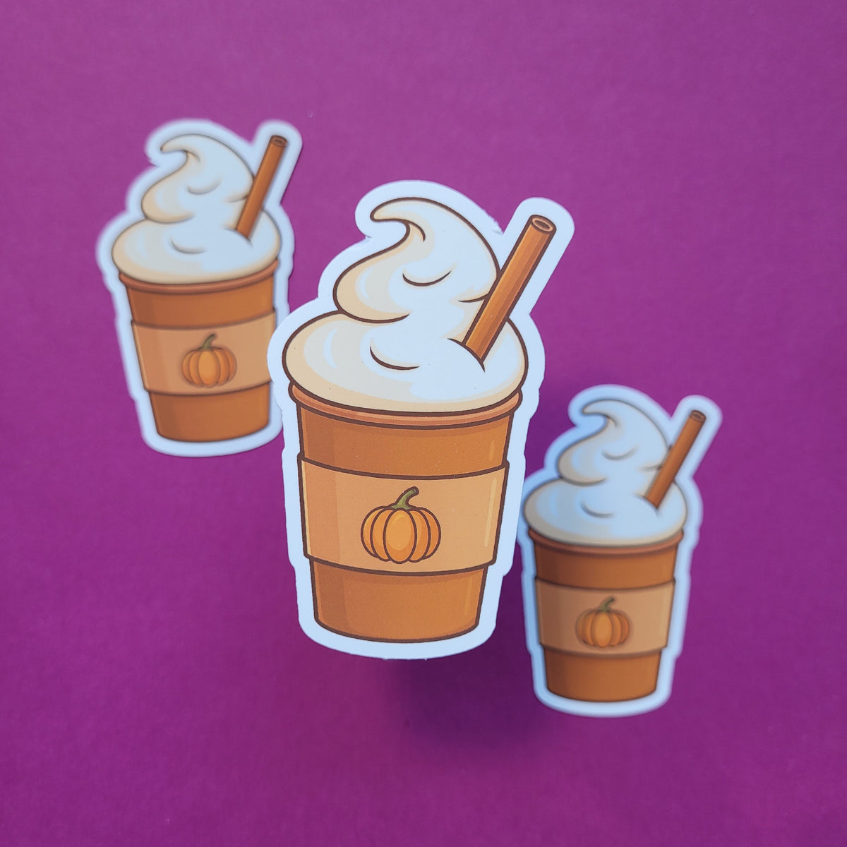 Sticker Pumpkin Spice Latte groß matt
