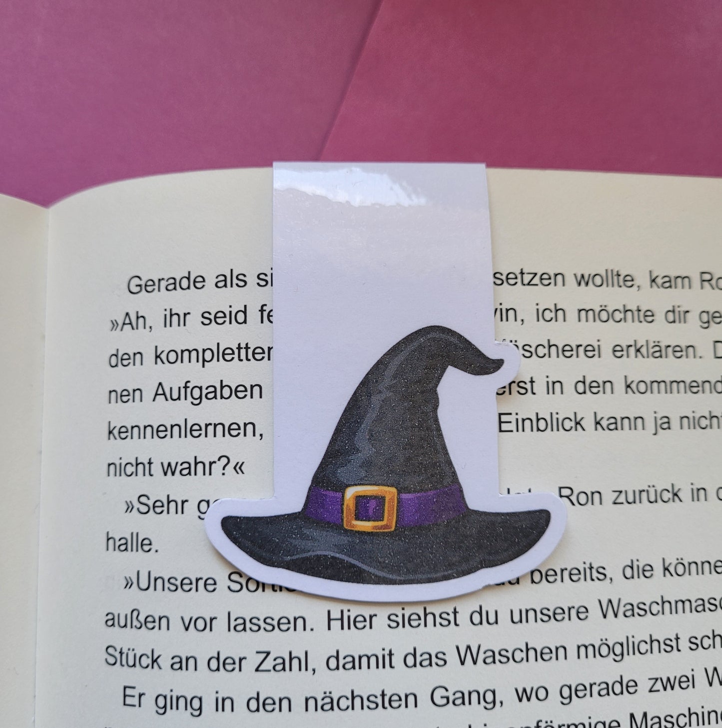 Magnet-Lesezeichen „Hexenhut“ 🧙‍♀️📖✨