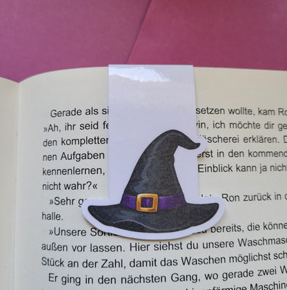 Magnet-Lesezeichen „Hexenhut“ 🧙‍♀️📖✨
